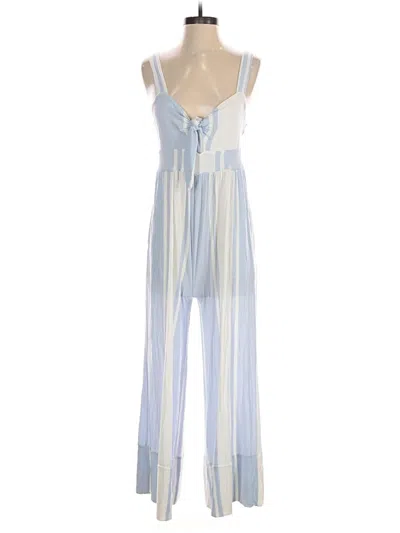 Pre-owned Loft Beach Jumpsuit In Blue