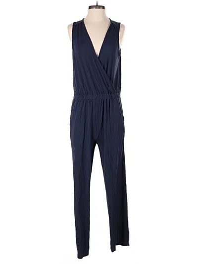 Pre-owned Loft Beach Jumpsuit In Blue