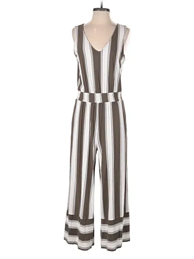 Pre-owned Loft Beach Jumpsuit In Gray