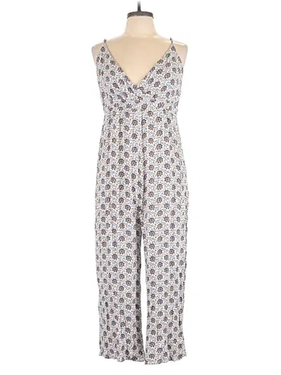 Pre-owned Loft Beach Jumpsuit In Gray