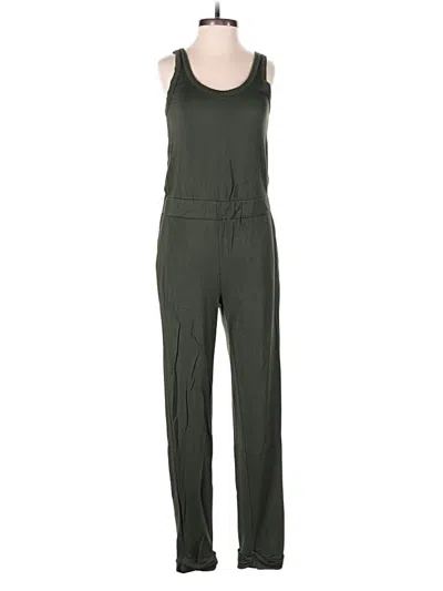 Pre-owned Loft Beach Jumpsuit In Green
