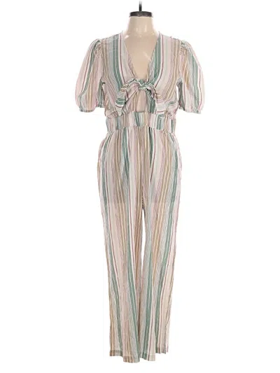 Pre-owned Loft Beach Jumpsuit In Teal