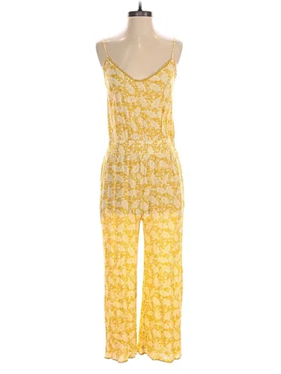 Pre-owned Loft Beach Jumpsuit In Yellow