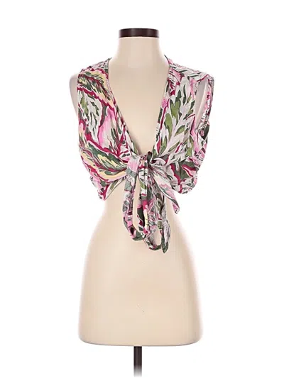 Pre-owned Loft Beach Kimono In Pink