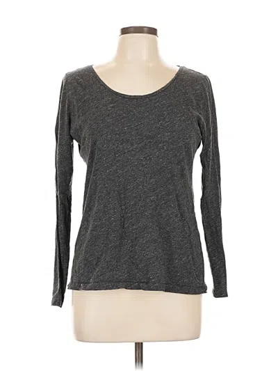 Pre-owned Loft Beach Long Sleeve T-shirt In Gray