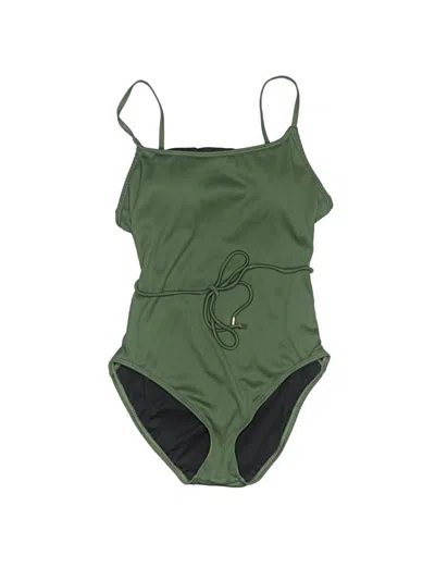 Pre-owned Loft Beach One Piece Swimsuit In Green