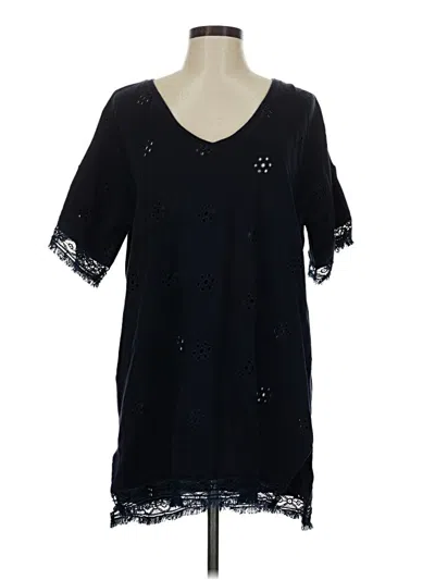 Pre-owned Loft Beach Poncho In Black