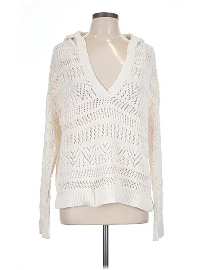 Pre-owned Loft Beach Pullover Sweater In Ivory