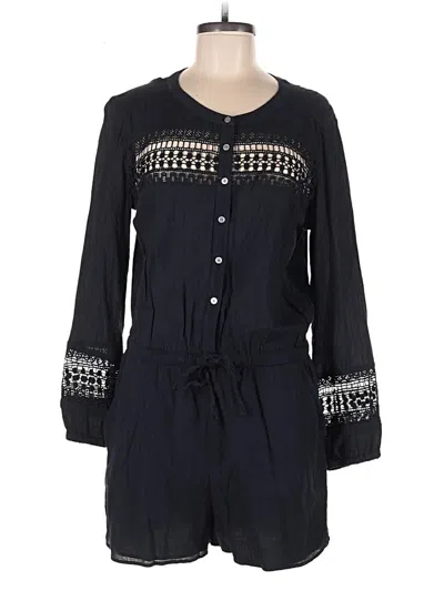 Pre-owned Loft Beach Romper In Black