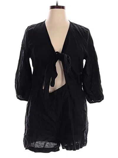 Pre-owned Loft Beach Romper In Black