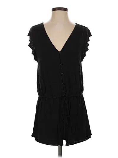 Pre-owned Loft Beach Romper In Black