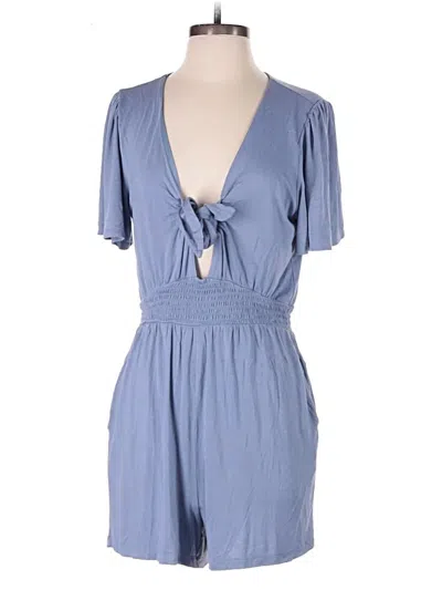 Pre-owned Loft Beach Romper In Blue