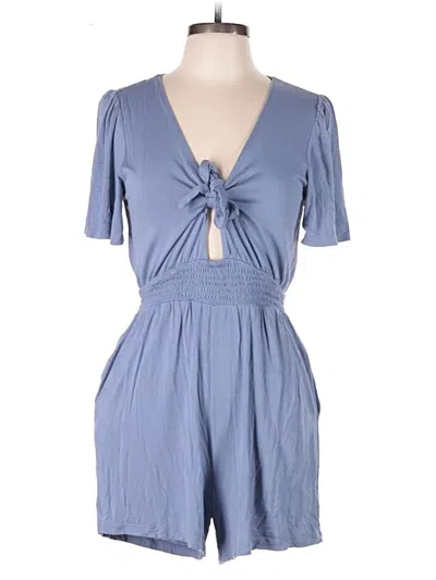 Pre-owned Loft Beach Romper In Blue