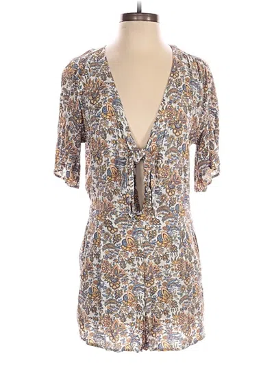 Pre-owned Loft Beach Romper In Brown