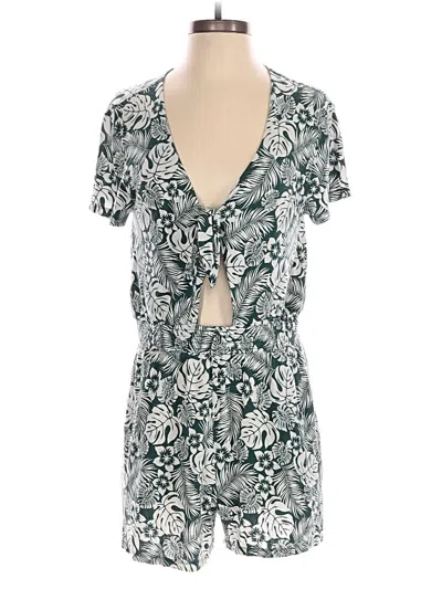 Pre-owned Loft Beach Romper In Green