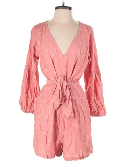 Pre-owned Loft Beach Romper In Pink