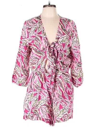 Pre-owned Loft Beach Romper In Pink