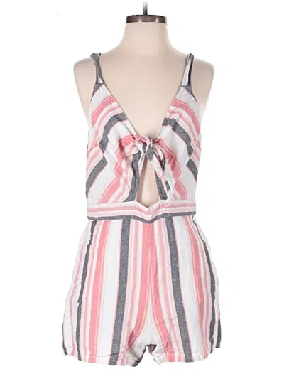 Pre-owned Loft Beach Romper In Pink
