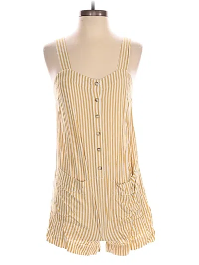 Pre-owned Loft Beach Romper In Yellow