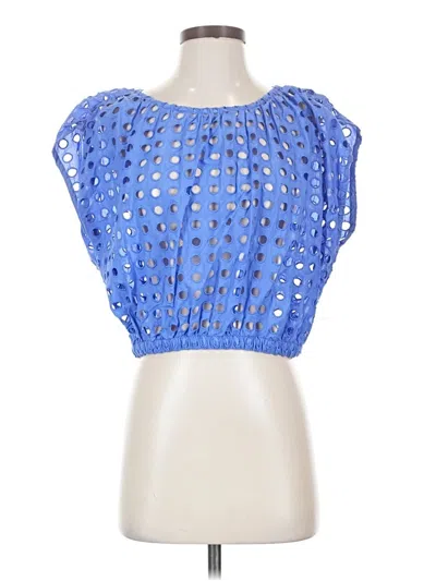Pre-owned Loft Beach Sleeveless Blouse In Blue