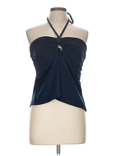 Pre-owned Loft Beach Sleeveless Blouse In Blue
