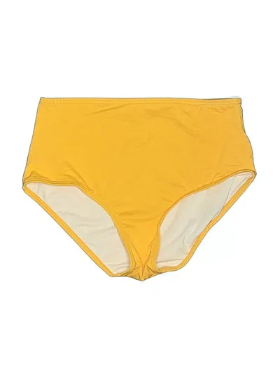 Pre-owned Loft Beach Swimsuit Bottoms In Yellow