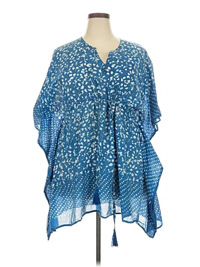 Pre-owned Loft Beach Swimsuit Cover Up In Blue