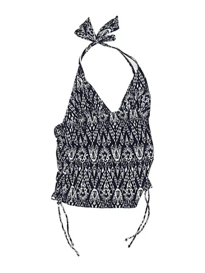 Pre-owned Loft Beach Swimsuit Top Blue Swimwear