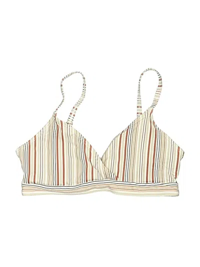Pre-owned Loft Beach Swimsuit Top Ivory Swimwear