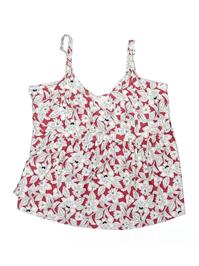 Pre-owned Loft Beach Swimsuit Top Red Swimwear