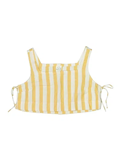 Pre-owned Loft Beach Swimsuit Top Yellow Swimwear