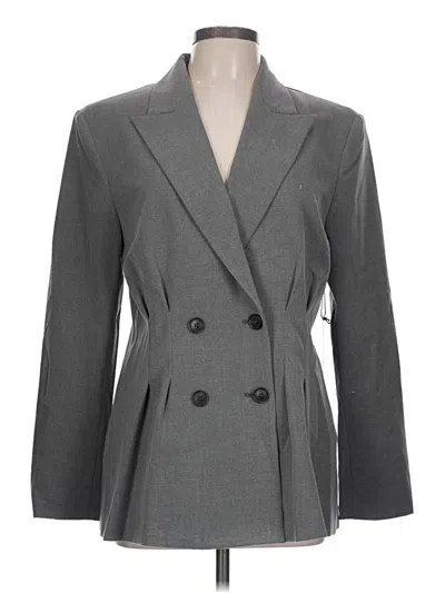 Pre-owned Loft Versa Blazer Jacket In Gray