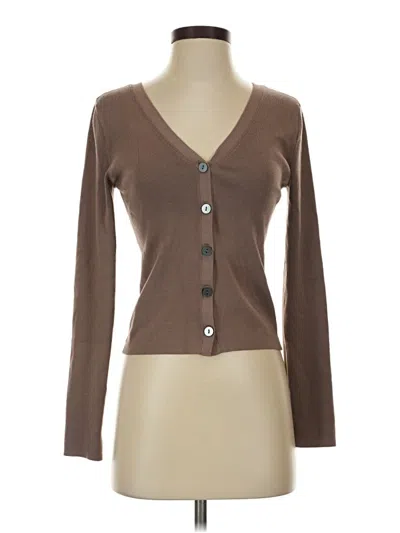 Pre-owned Loft Versa Cardigan Sweater In Brown