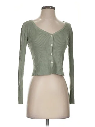 Pre-owned Loft Versa Cardigan Sweater In Green