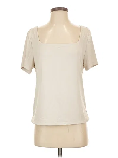 Pre-owned Loft Versa Short Sleeve T-shirt In Ivory