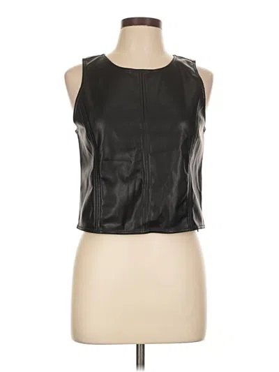 Pre-owned Loft Versa Sleeveless Blouse In Black