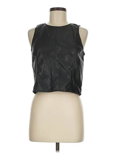 Pre-owned Loft Versa Sleeveless Blouse In Black