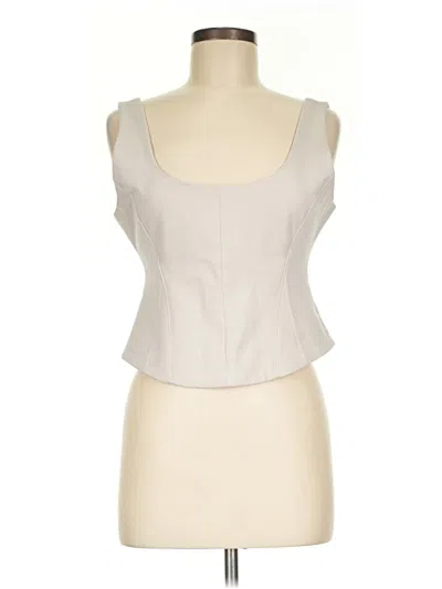 Pre-owned Loft Versa Sleeveless Blouse In Ivory