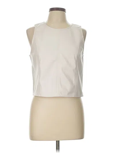 Pre-owned Loft Versa Sleeveless Blouse In White