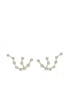 Logan Hollowell 14k Yellow Gold Aquarius Constellation Diamond Diamond Earrings In Multi