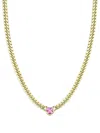 Logan Hollowell 14k Yellow Gold Sapphire Necklace In Gold