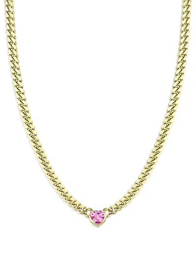 Logan Hollowell 14k Yellow Gold Sapphire Necklace