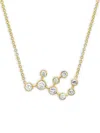 Logan Hollowell 14k Yellow Gold Virgo Constellation Diamond Necklace In Gold