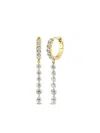 Logan Hollowell 18k Yellow Gold Diamond Hoop Earrings In Gold