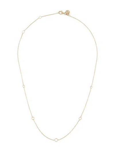 Pre-owned Logan Hollowell Moonstone Orbit Bezel Choker, 16.5" In Multicolor