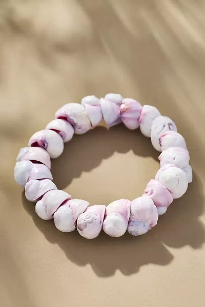 Logan Tay Chunky Shell Anklet In White