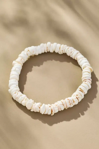 Logan Tay Nugget Seashell Anklet In White