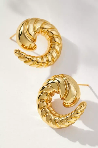 Logan Tay Twisted Beach Stud Earrings In Gold