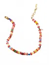Logan Tay Women's Colorful Flowers Beaded Necklace In Multi In Multi