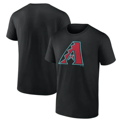 Logo Athletic Black Arizona Diamondbacks Official Logo T-shirt